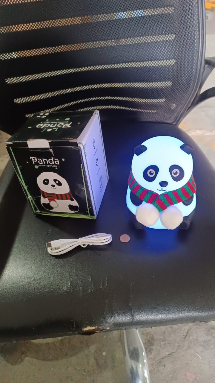 Panda 7-Color LED Silicone Touch Lamp (1 Pc) Your Brand