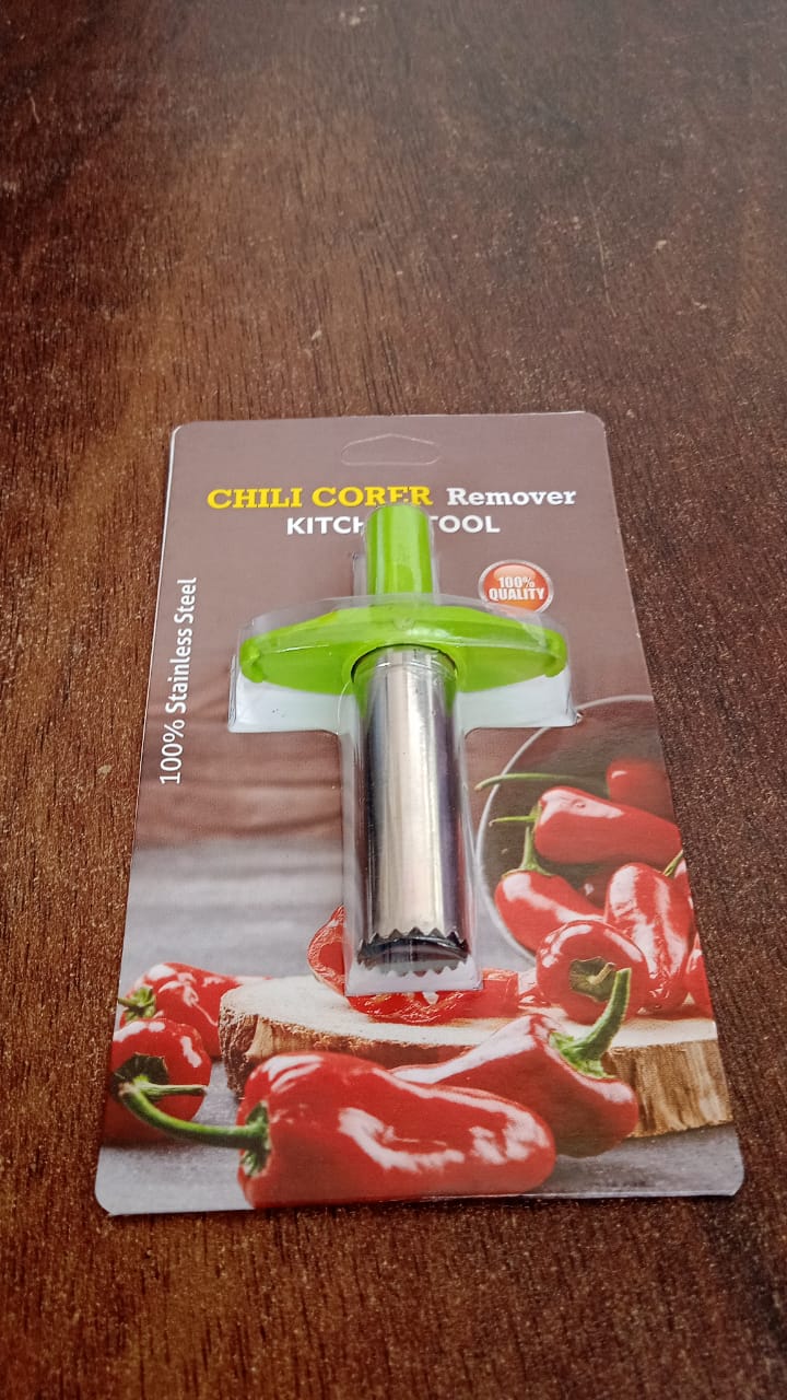 Small Stainless Steel Chili Corer Remover Kitchen Tool (1 Pc) Your Brand