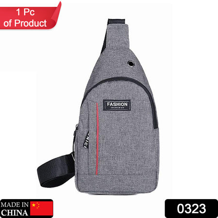 0323 Grey Waterproof Anti Theft Crossbody Fanny Pack Waist Bag Pu Leather Shoulder Bags Chest Men Casual Fashion Usb Charging Earphone Hook Sling Travel Messengers Bag Wukusy