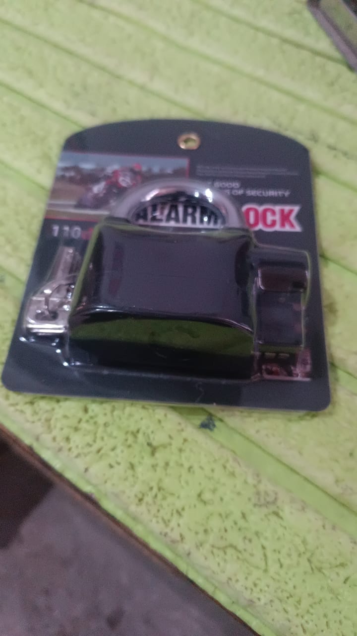 Plastic Body Waterproof Siren Alarm Smart Alarm Lock & 3 Keys (1 Set) Your Brand