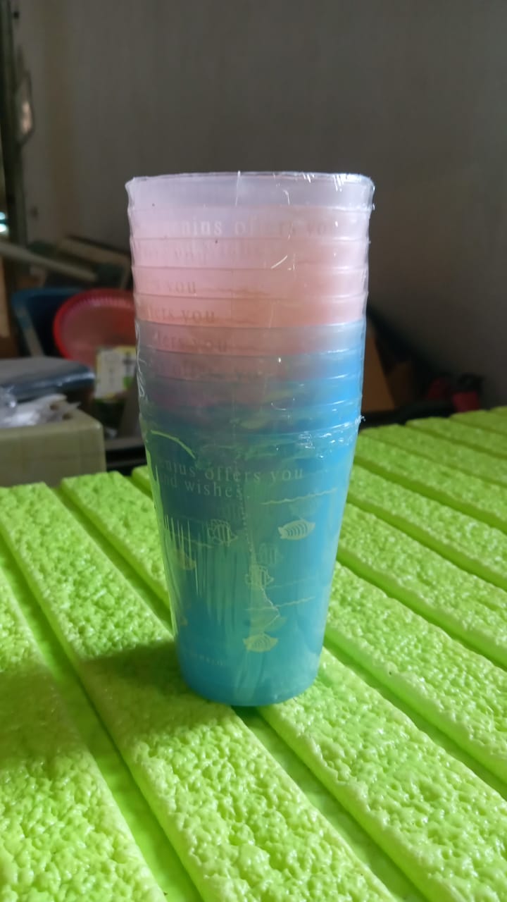 PLASTIC LIGHTWEIGHT GLASS REUSABLE DRINKING GLASS DISHWASHER SAFE BEVERAGE GLASSES FOR KITCHEN WATER GLASSES (10 Pc Set) Your Brand