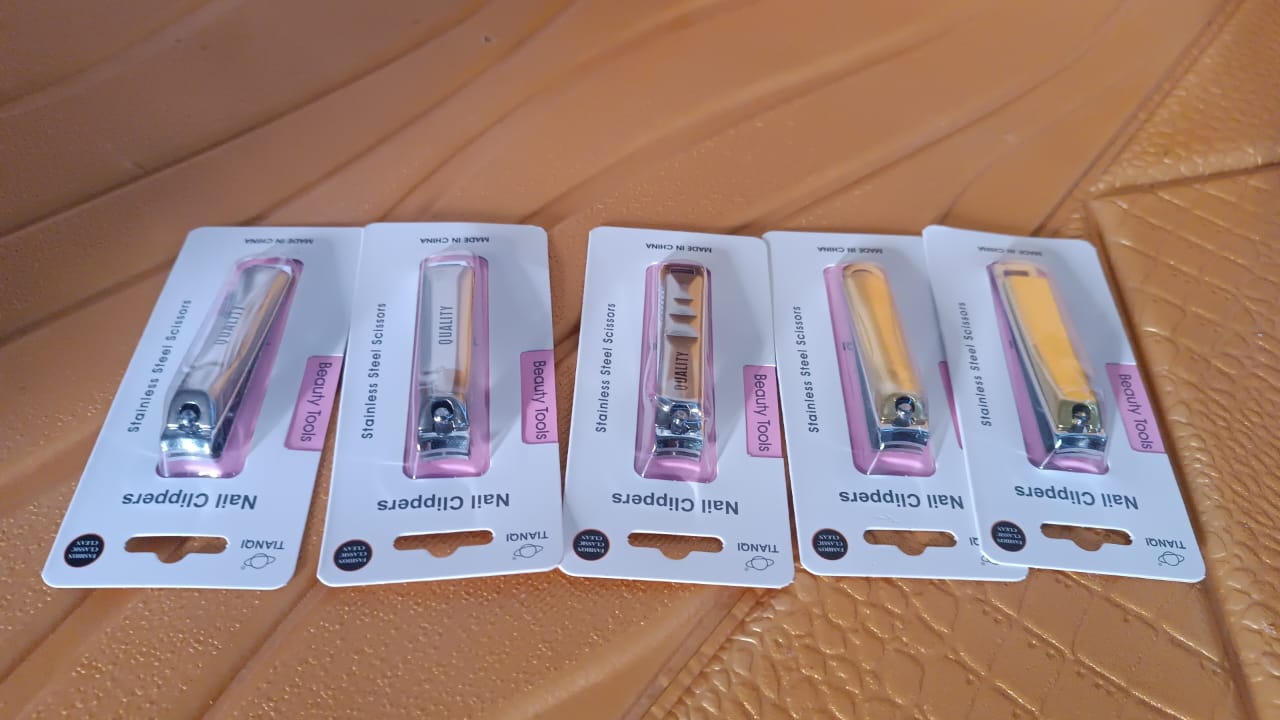 Stainless Steel Folding Portable Large Nail Clippers with Nail File (1 Pc / Mix Design) Your Brand