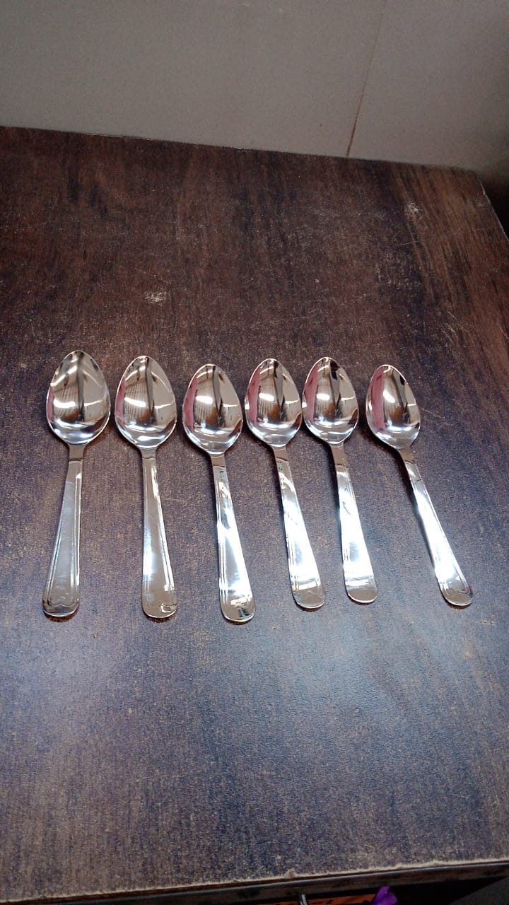 Big Dinner Spoons, 6 Pieces stainless Steel Table Spoon Your Brand
