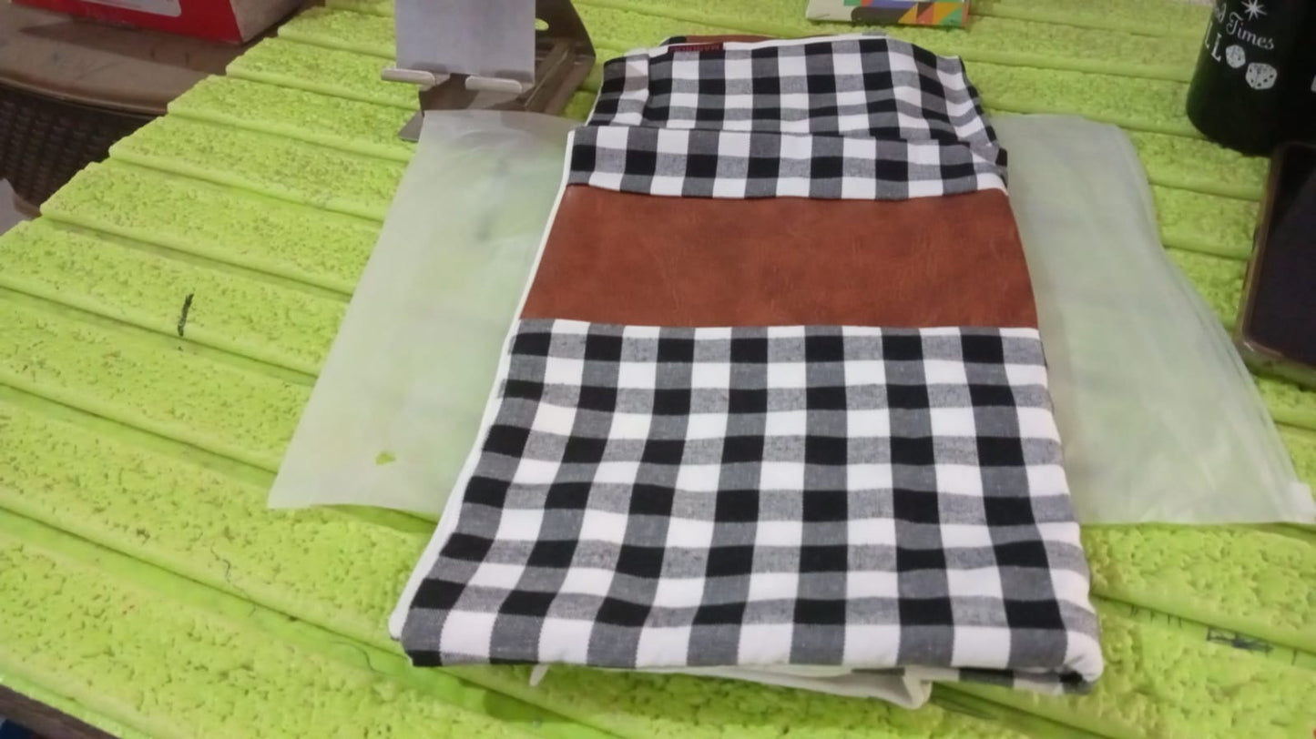 Pillow Covers, Leather & Cotton Cushion Covers (15 × 15 Inch / 1 Pair / 2 Pc) Your Brand