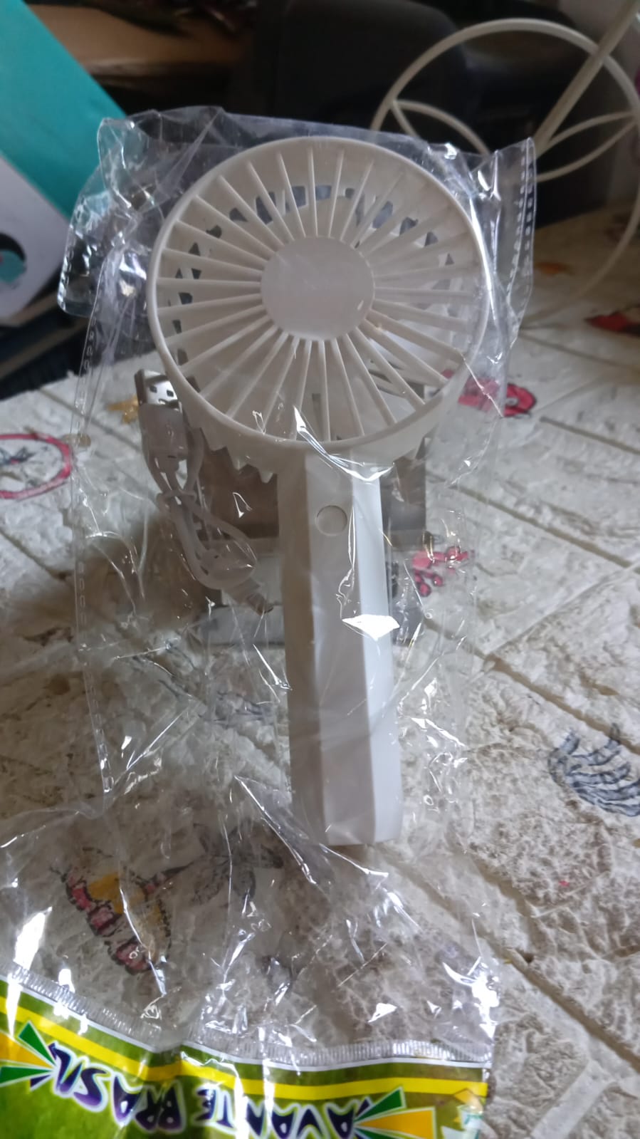 Mini Handheld Fan Portable Rechargeable Mini Fan Easy to Carry, for Home, Office, Travel and Outdoor Use (Battery Not Included) Your Brand
