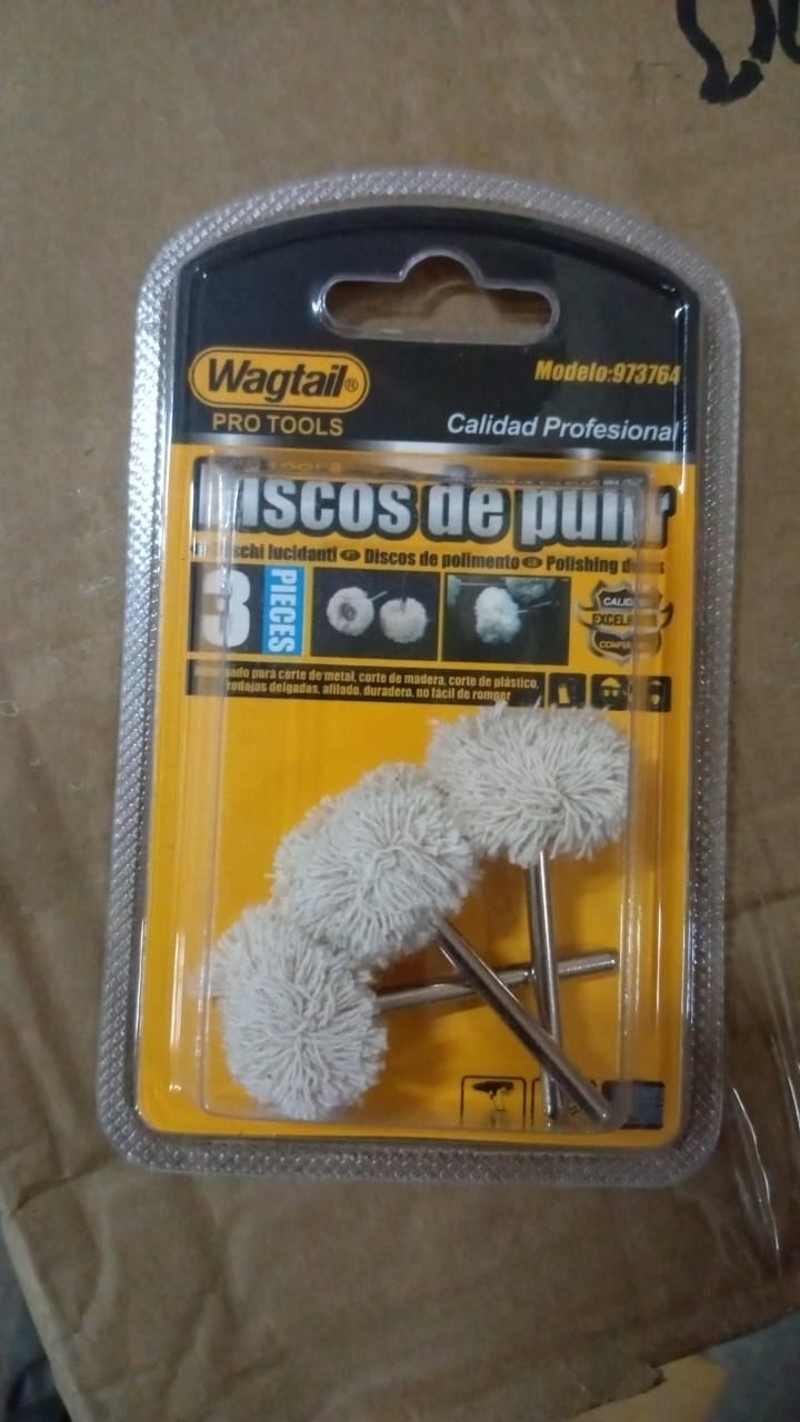 Cotton Polishing Buffing Wheel for Dremel Polishing Kit (3 Pc Set) Your Brand