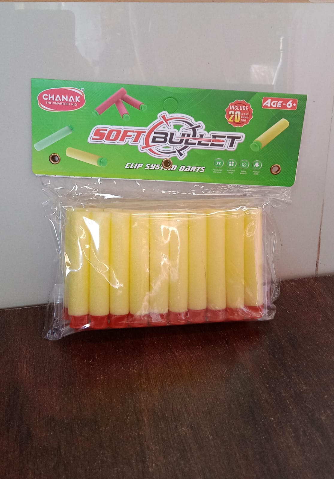 Refill Bullet Darts Soft Round Head Blasters Kids Toy for Gun (20 Pcs Set) Your Brand