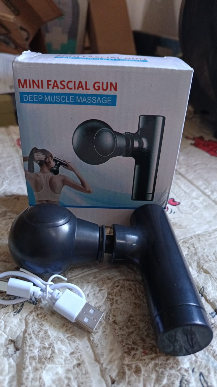 Black Mini Pocket Size Massager, Full Body Massager, Cordless One Button Operation for Body Pain & Relaxation Your Brand