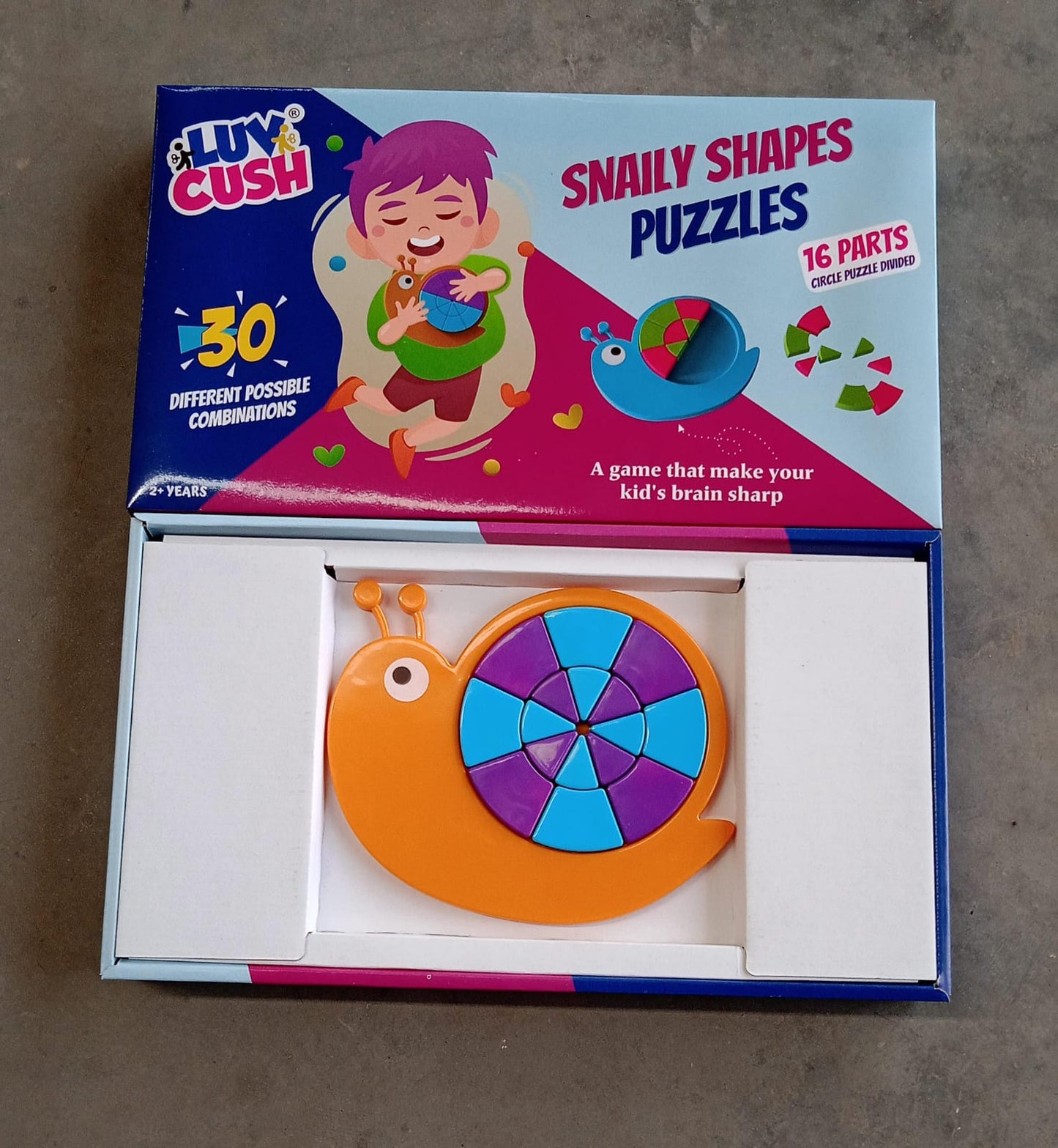 Toys Snail Puzzle Kids, Mini Travel Puzzle Games & Pre School Toys Develops Motor & Reasoning Skills STEM Educational Toy, Birthday Gifts 3 - 6 Year kids, Brain Games for Kids, Building Blocks for Kids (Mix Color) Your Brand