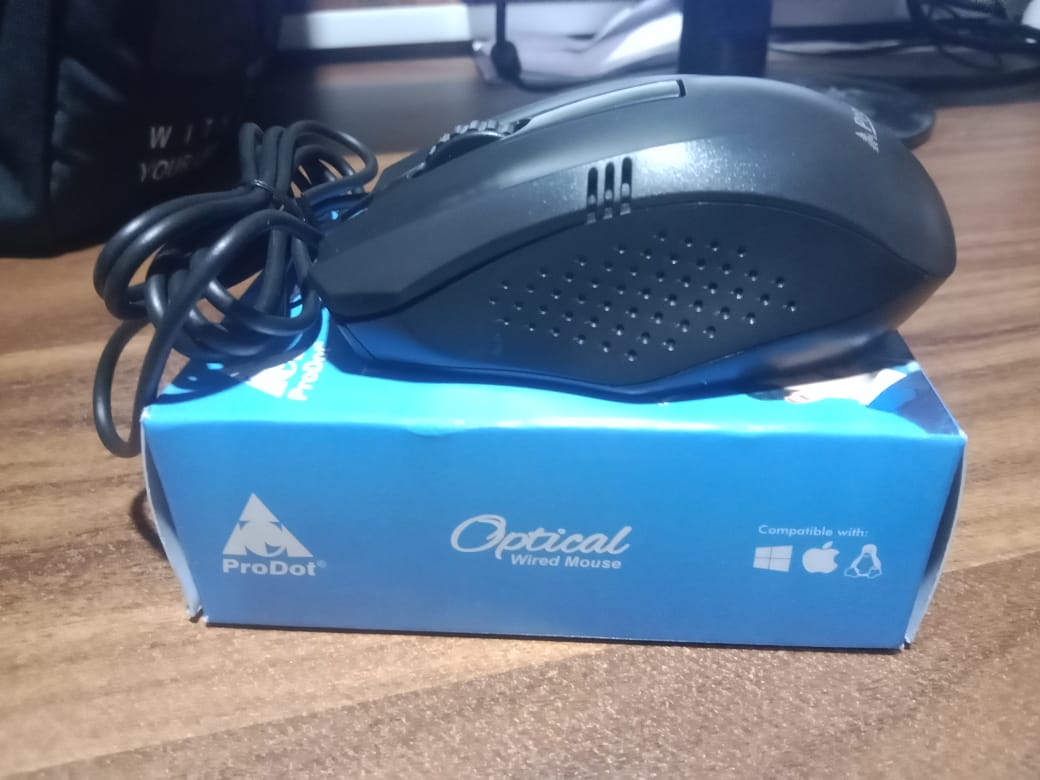 Computer / Laptop Wired Optical Mouse (1 Pc) Your Brand