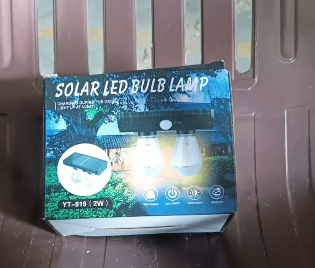 Solar Double LED Bulb Lamp YT-819- 2W (1 Pc) Your Brand