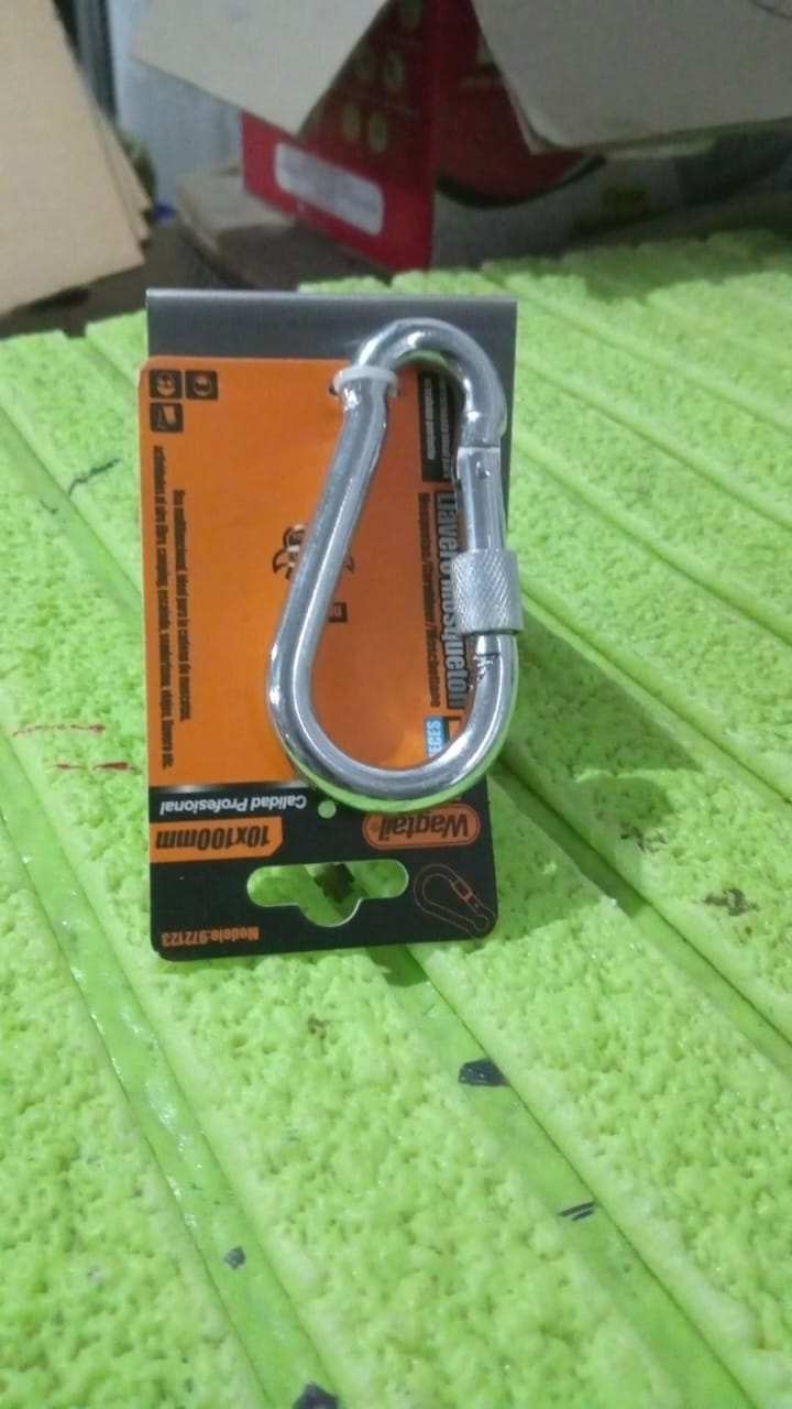 Snap Hook With Screw-Stainless Steel Snap Hook Clip Heavy Duty, Carabiner Clip (10×100 MM / 1 Pc) Your Brand