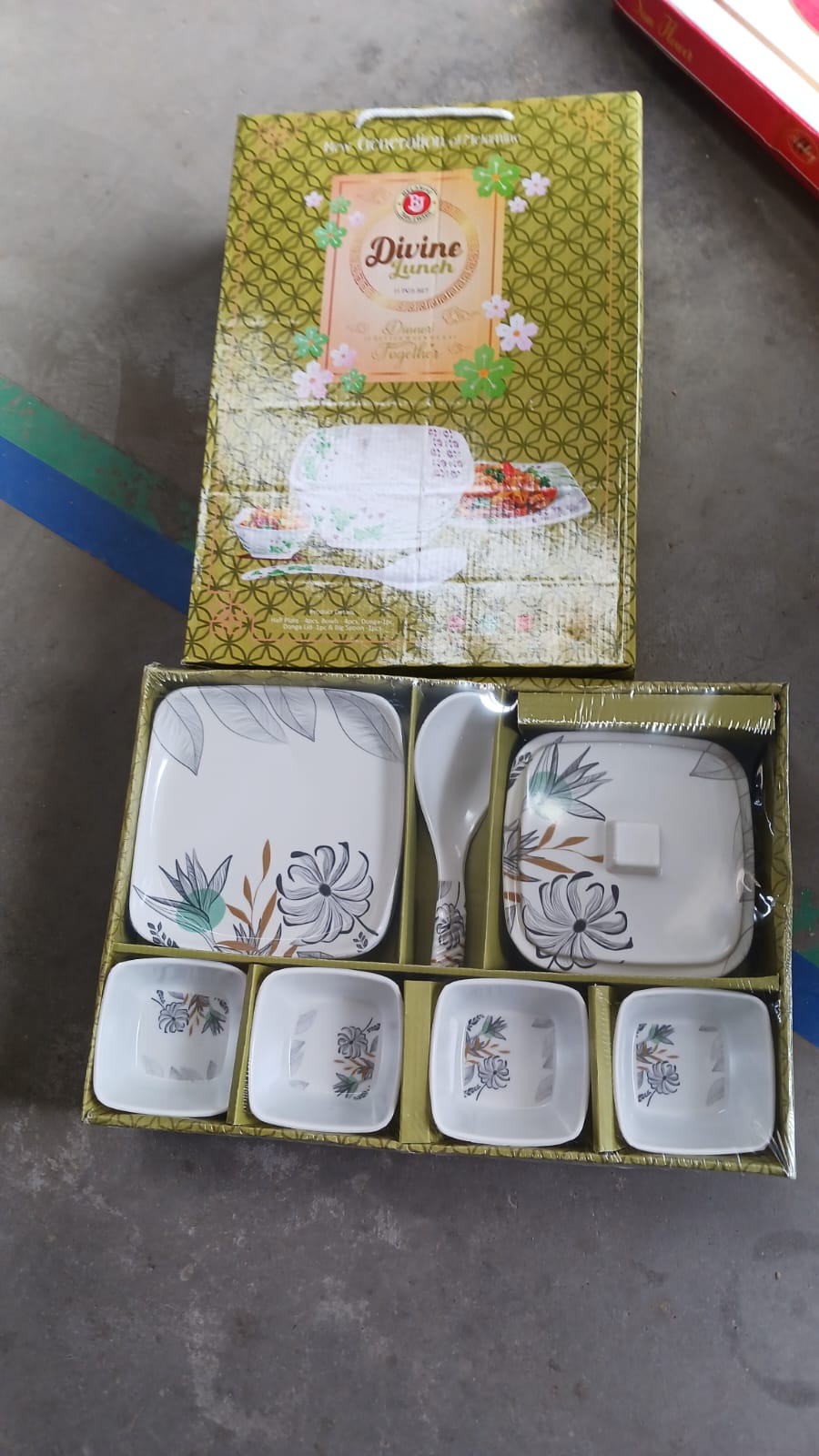 Divine lunch Tableware, Dinner Set (11 Pcs Set) Your Brand