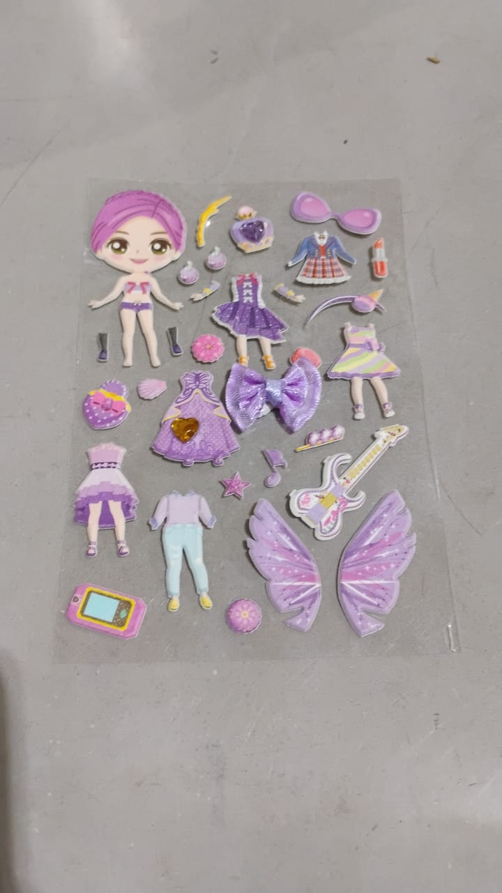 Multipurpose Adhesive 3D Stickers (1 Sheet /15×10 Cm) Your Brand