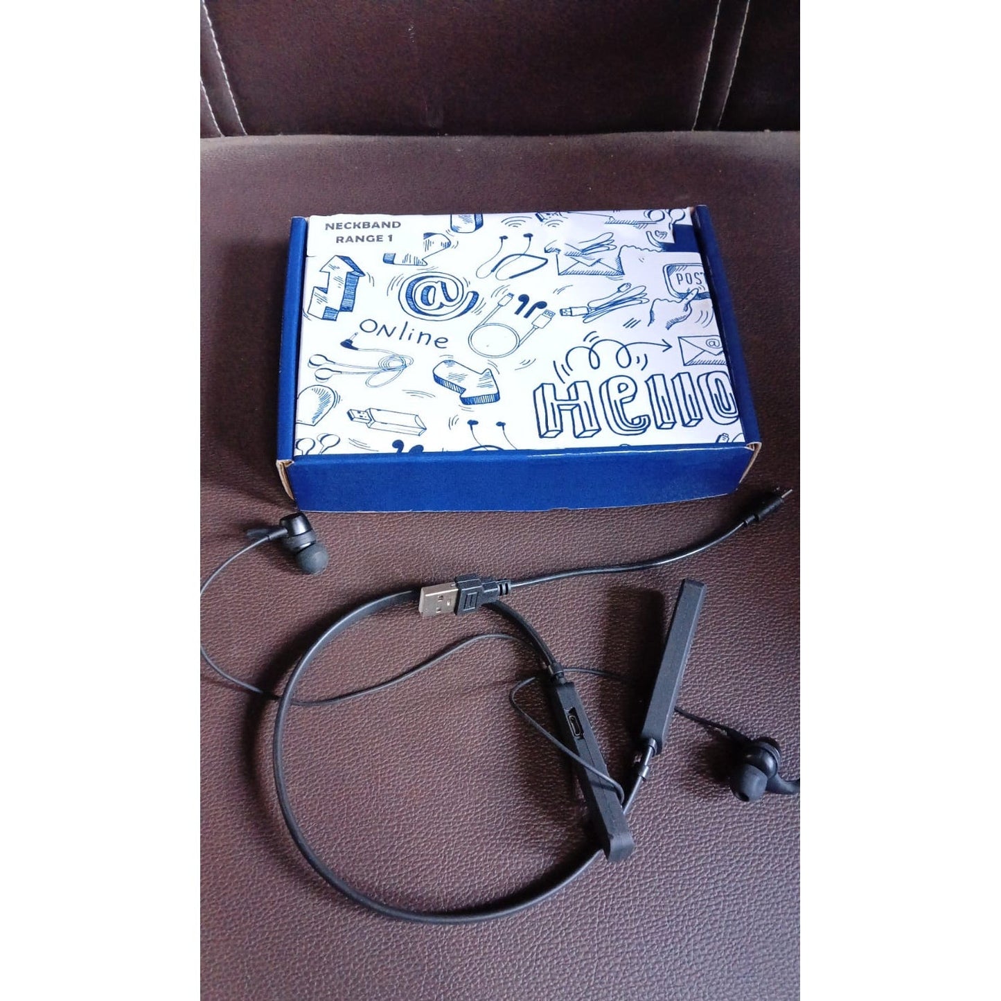 Wireless Bluetooth Earphone with Mic and Call Function With Micro USB (1 Pc) Your Brand