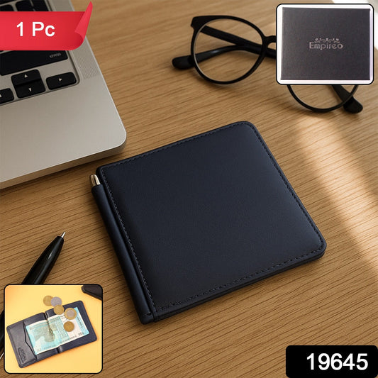 Men’s slim bi-fold wallet packed in premium gift box