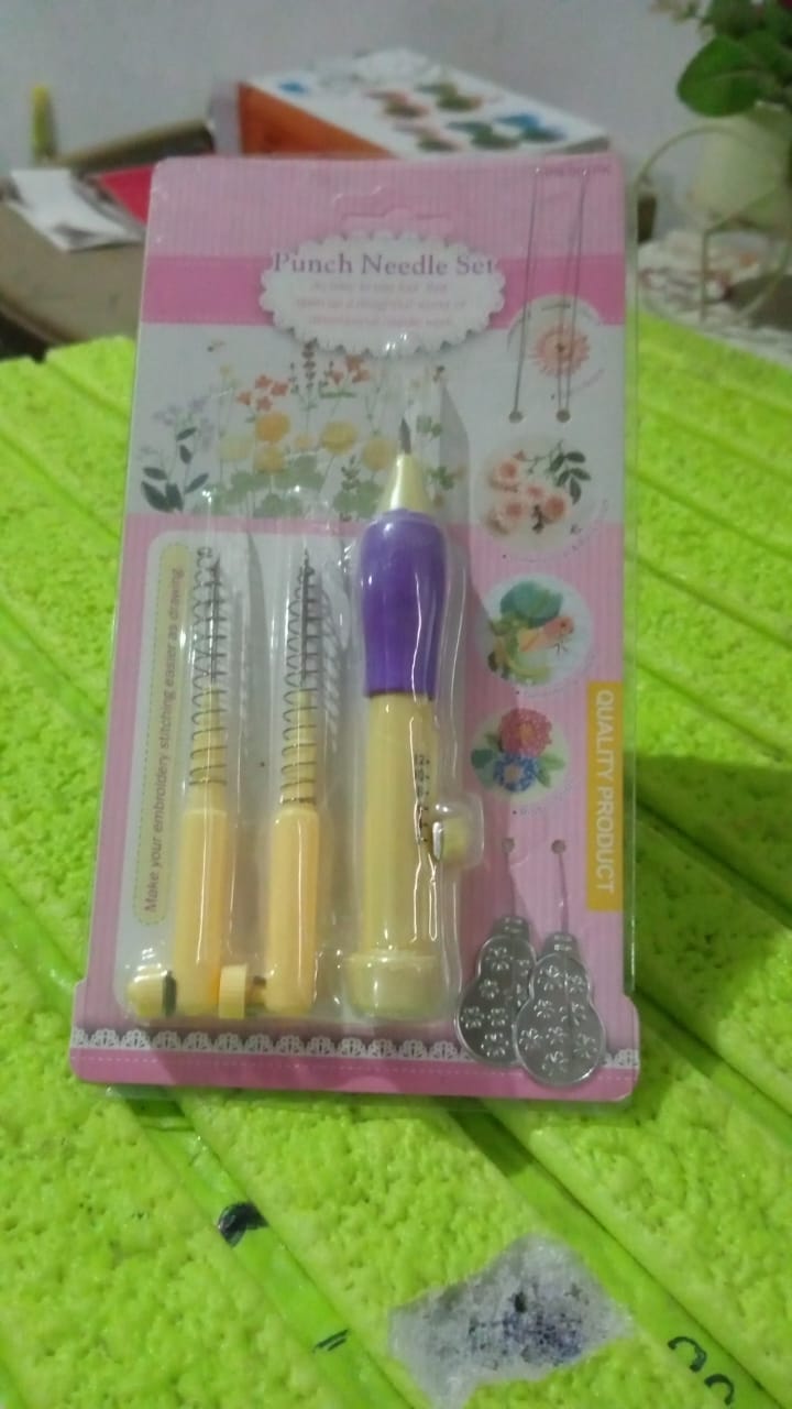 Punch Needle, DIY Craft Punch Needle Set (1 Set) Your Brand
