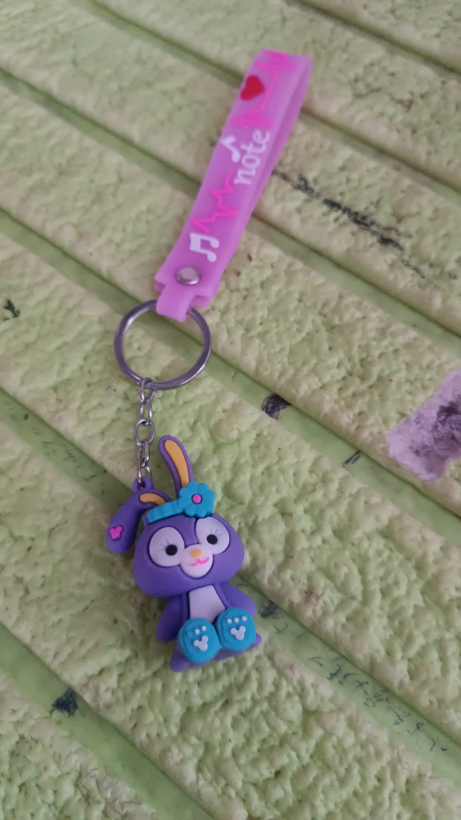 Cute Cartoon Silicone 3D Key Chain with Metal Hook & Strap (Pack of 1) Your Brand