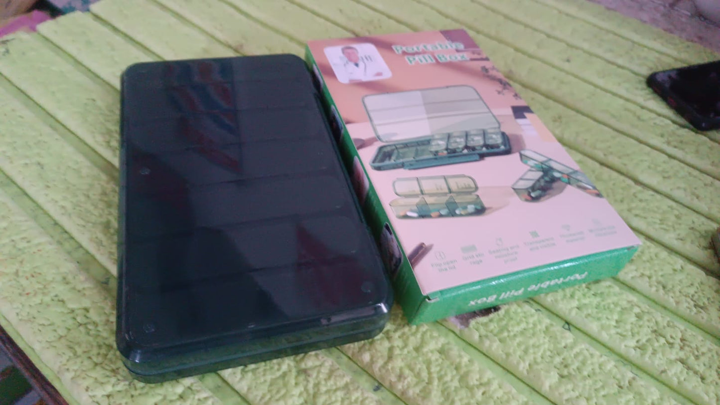 Portable Weekly Pill Box Organiser Daily Pill Keeper 21 Grid Container (1 Pc) Your Brand