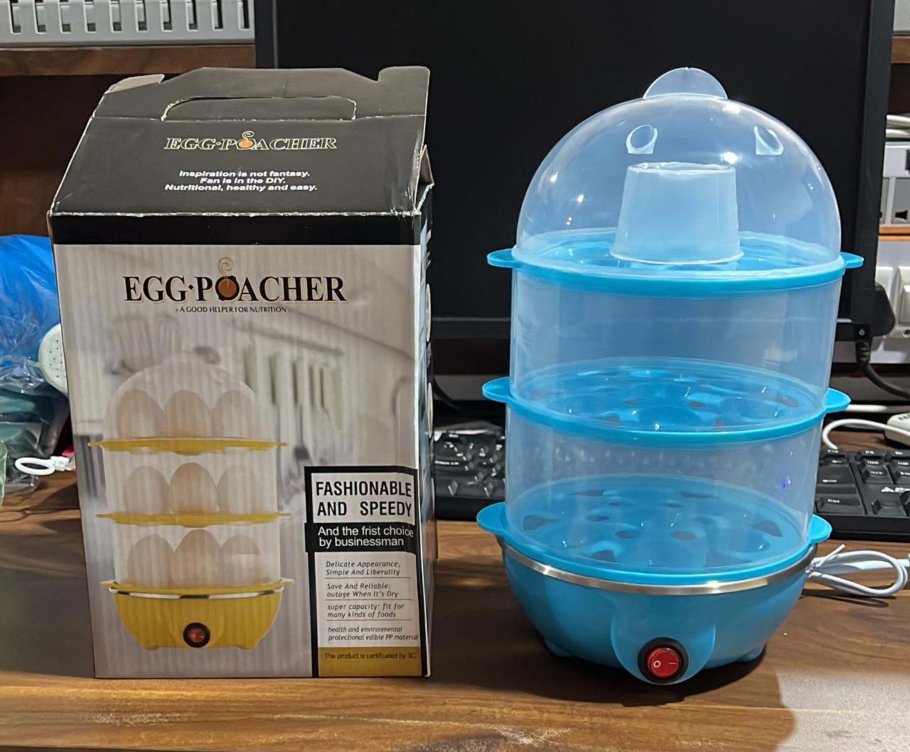 Egg Boiler / Poacher / Cooker / Electric Steamer (3 Layer) Your Brand