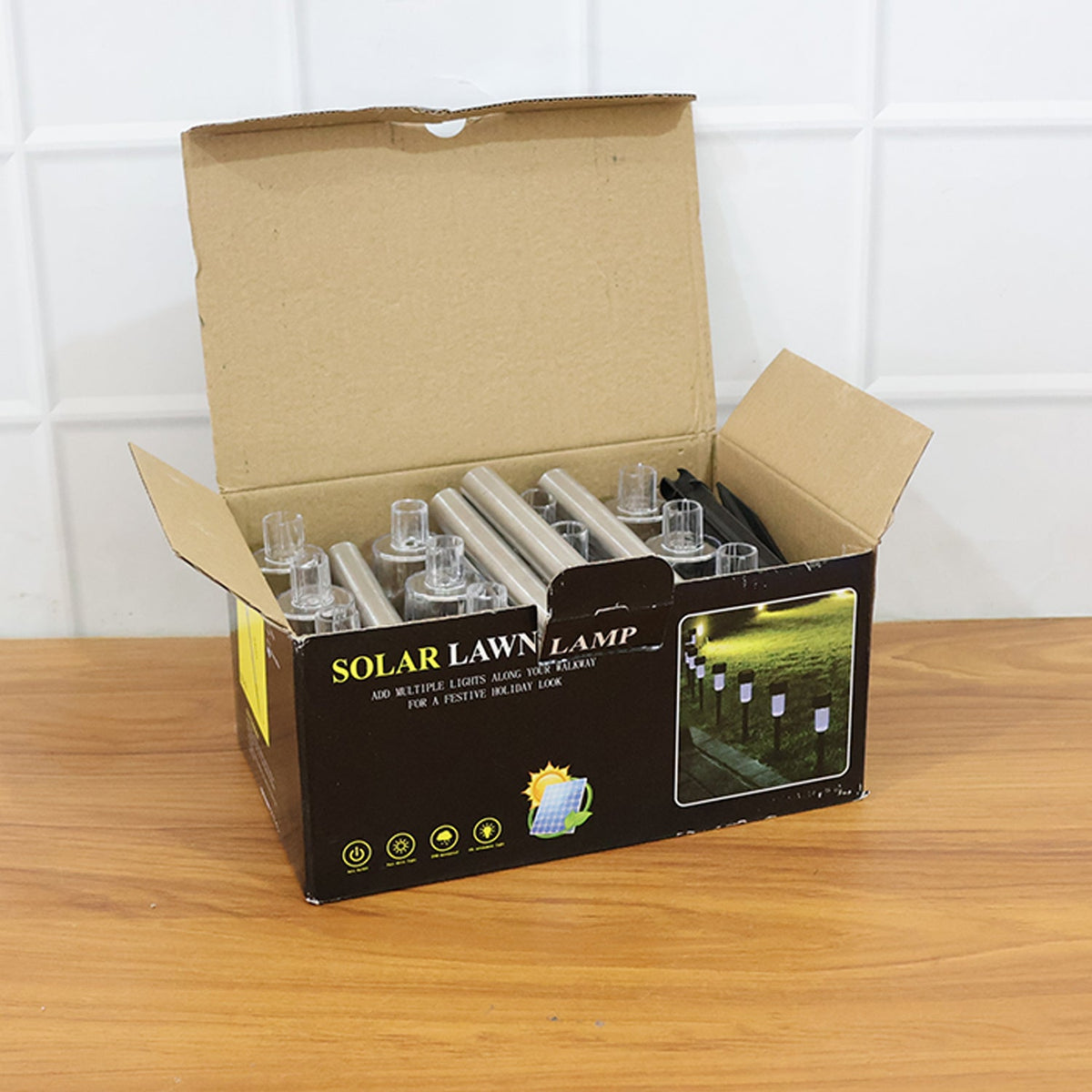 Solar Lawn Lamp Set of 12 Pc
