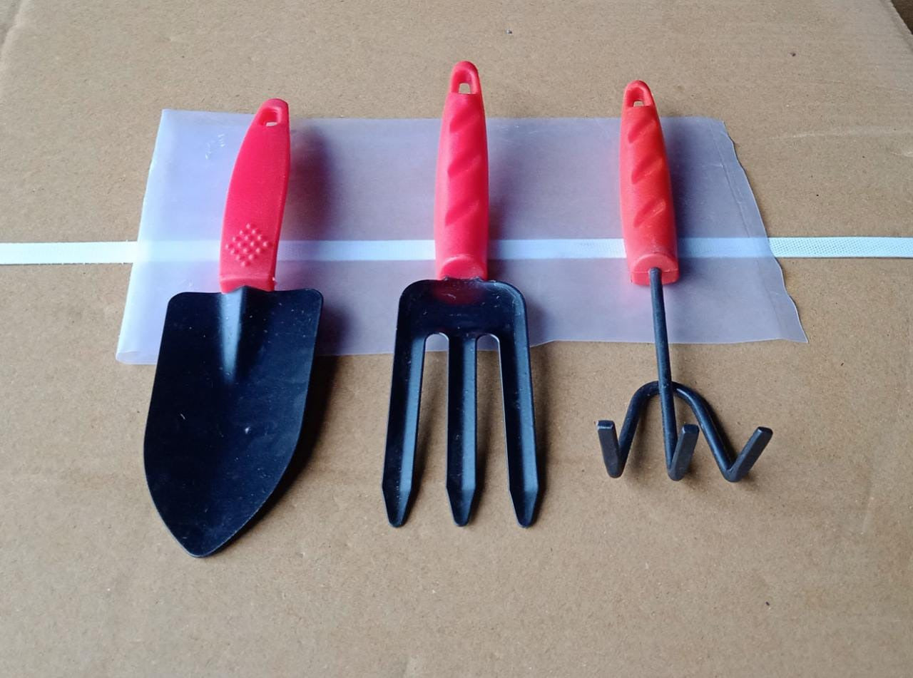3pcs Small sized Hand Cultivator, Small Trowel, Garden Fork Your Brand