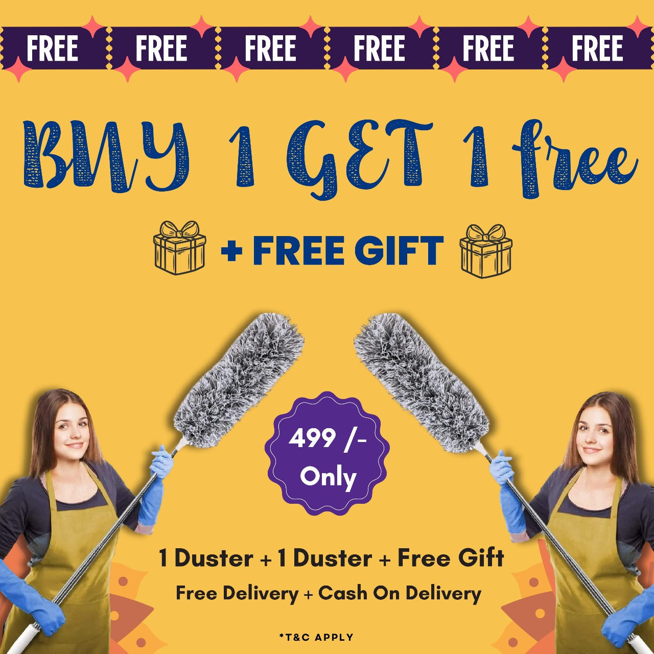 EXTENDABLE CLEANING DUSTER BUY 1 GET 1 FREE ! SHOPBYTE