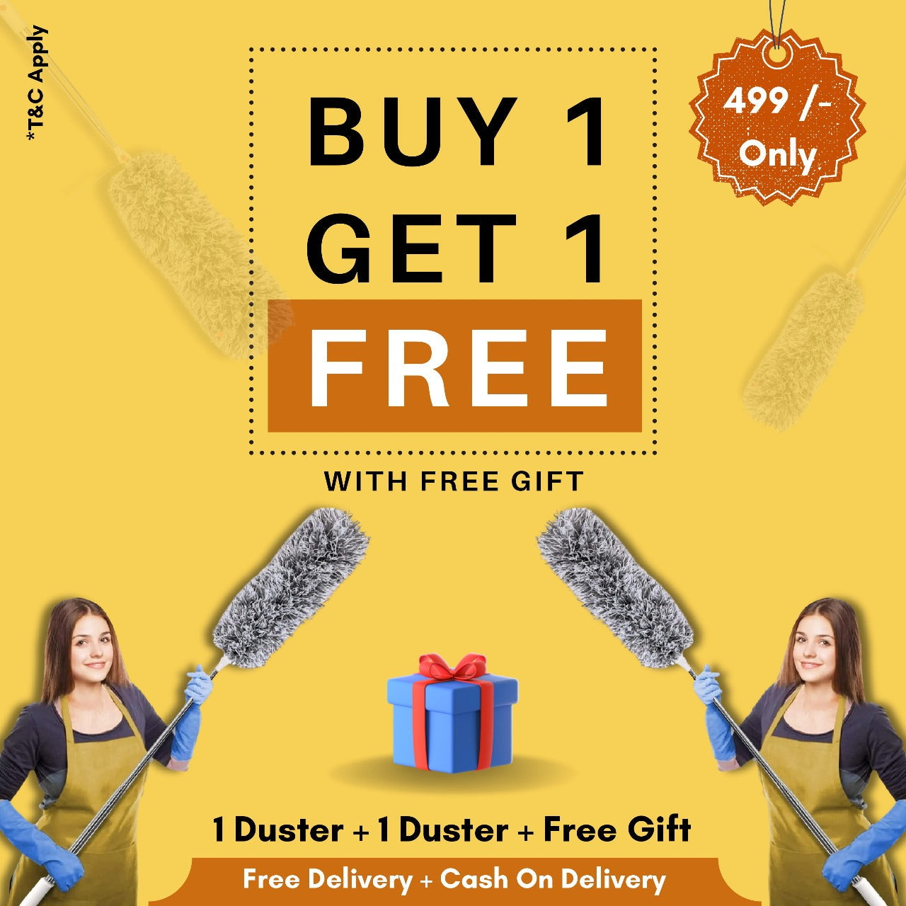 EXTENDABLE CLEANING DUSTER BUY 1 GET 1 FREE ! SHOPBYTE