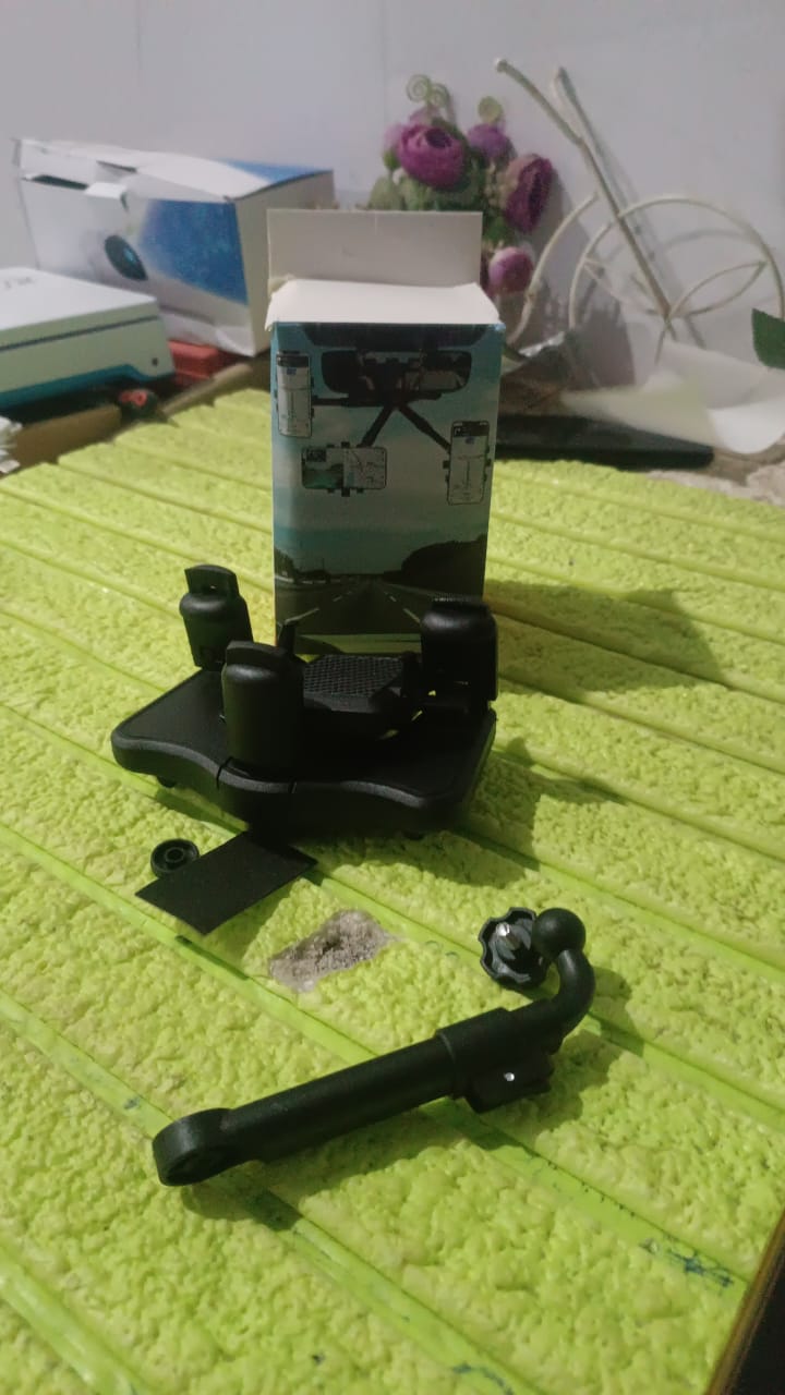 360 ° Rotating Car Rear View Mirror Phone Holder (1 Pc) Your Brand