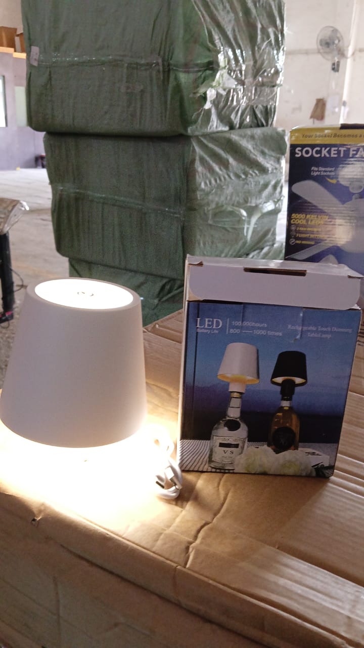 LED Dimmable Bottle Lamp 3 Color Temperature, Wireless Table Lamp for Indoor and Outdoor, USB Rechargeable Bottle Lamp for Family, Restaurant & Bar (1 Pc) Your Brand