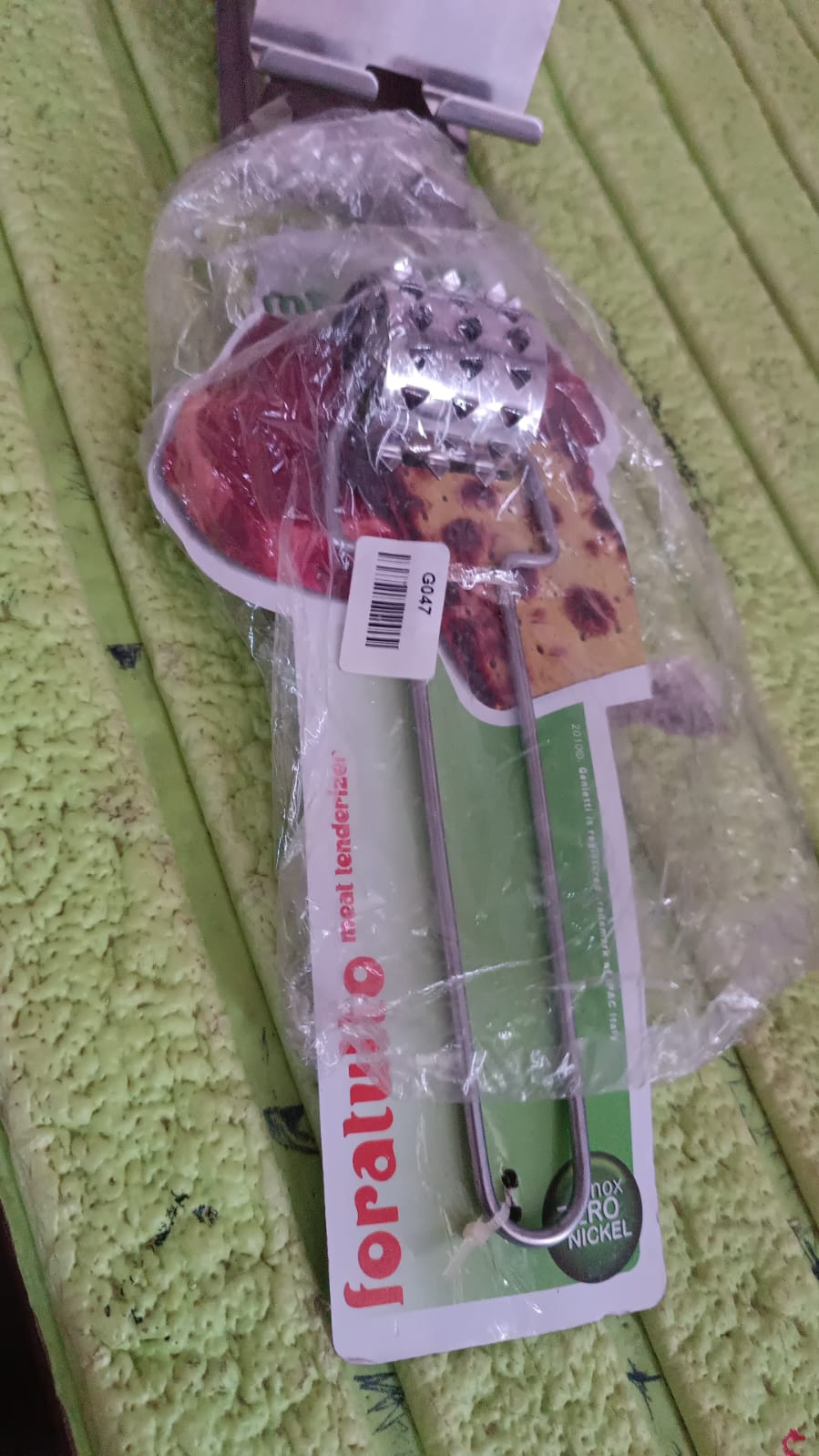 Stainless Steel Meat Tenderiser | Kitchen Multipurpose Hammer (1 Pc) Your Brand