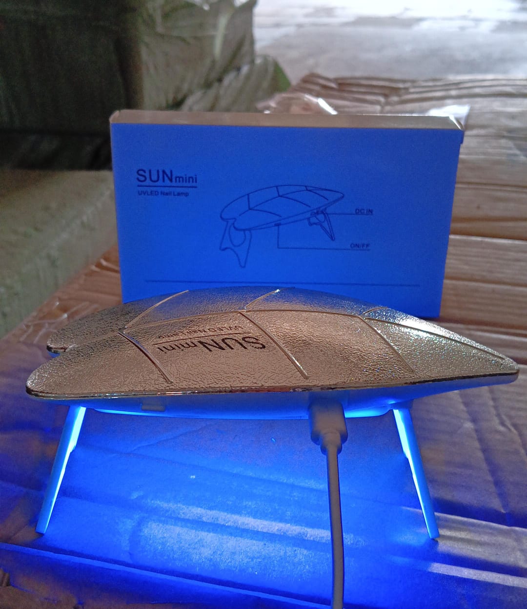 Mini Nail Lamp 6w 6 Led UV Nail Dryer with USB Cable for Gel Nail Polish Nail Art Tools for Starters Home DIY Professionals Salon Manicure (1 Pc) Your Brand