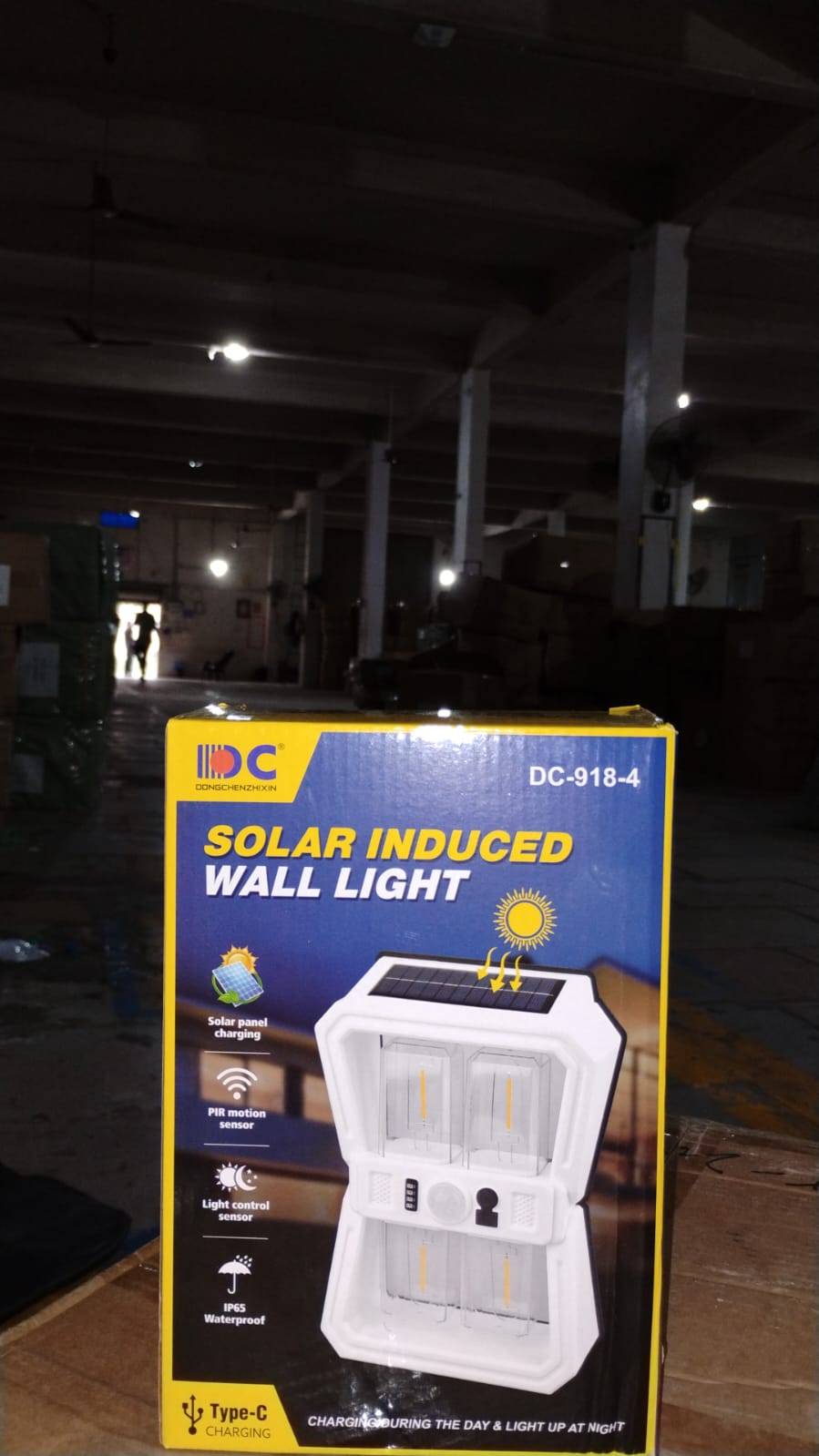 Solar Wall Lantern Light with 3 Modes & Motion Sensor (1 Pc) Your Brand
