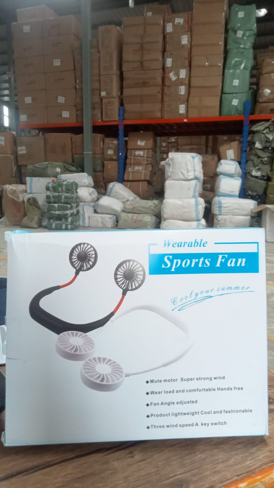 Hands-Free Wearable Neckband Fan Your Brand