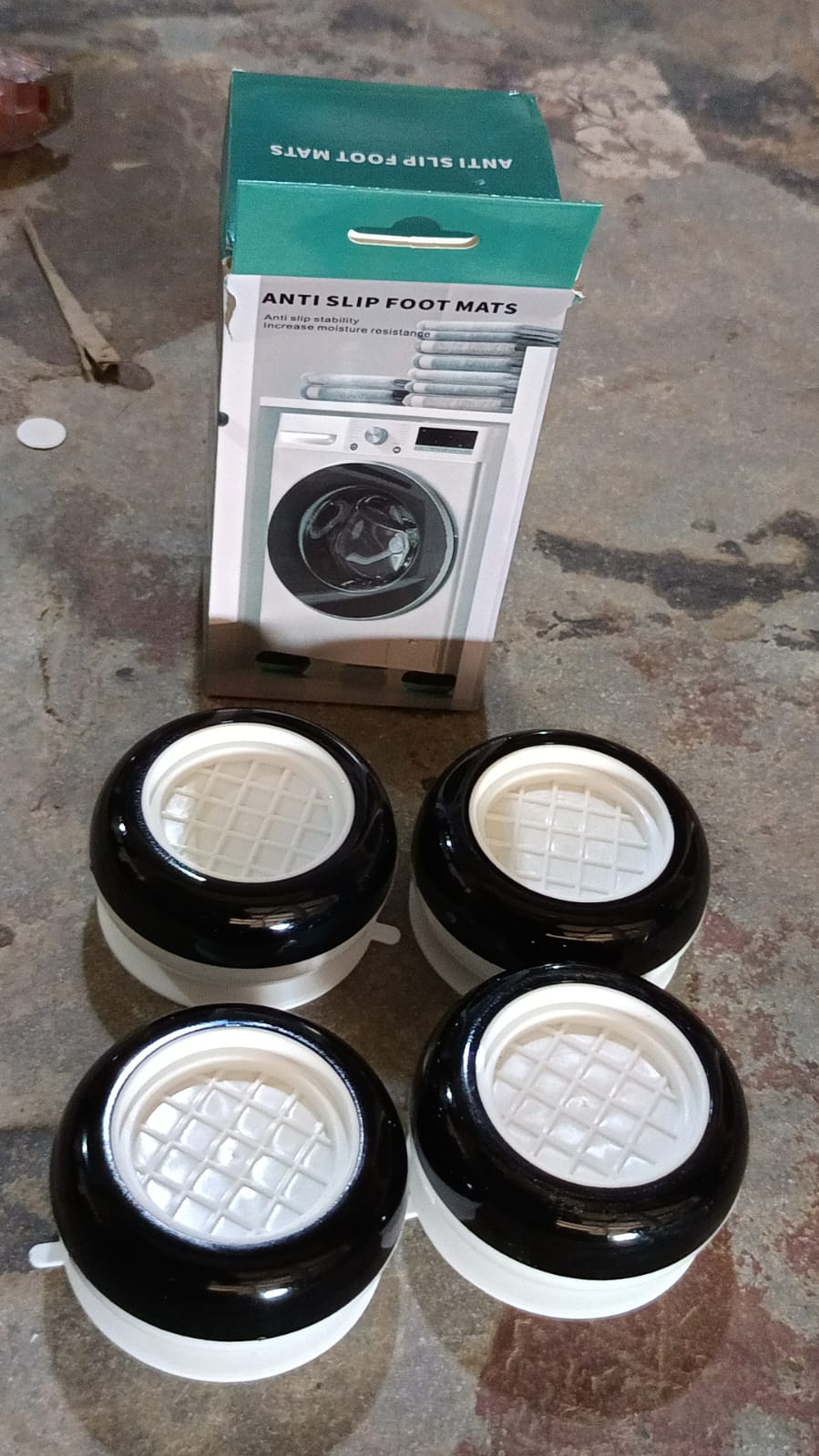 Anti Vibration Pads for Washing Machine, Washing Machine Base Foot Pads Non Slip Heighten Shock and Noise Cancelling Base Pads (4 pcs Set) Your Brand