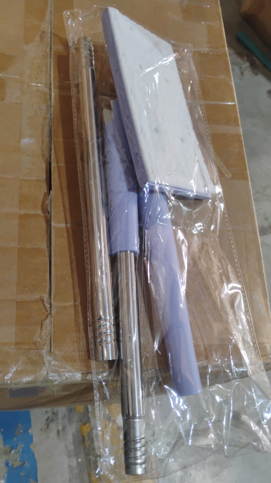 Automatic Cloth Changing Mini Mop with Push Pull Cloth Changing Handle (1 Pc) Your Brand