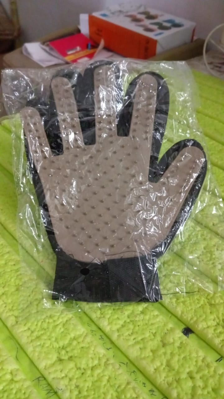 Dark Brown Gloves, Gloves Bathing Tool (1 Pc) Your Brand