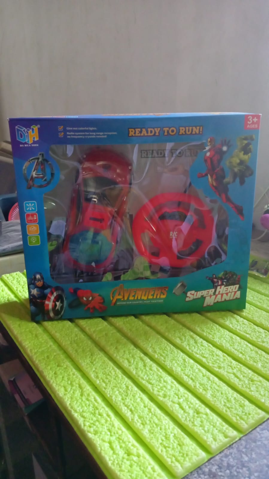 Plastic Remote Control Car, Remote Control Racing car with Two Function Backward and Forward. Handle Design Remote. Best Birthday Gift, Birthday Return Gift with Rechargeable Battery For Car Your Brand