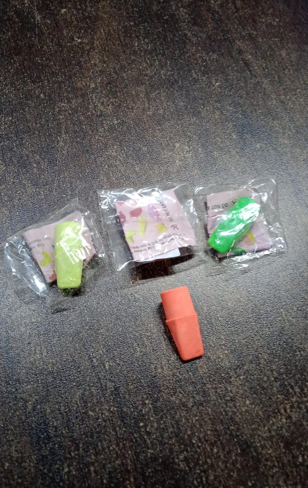 Pencil Top Eraser Rubber Erasers (1 Pc / Mix Colour & Design) Your Brand