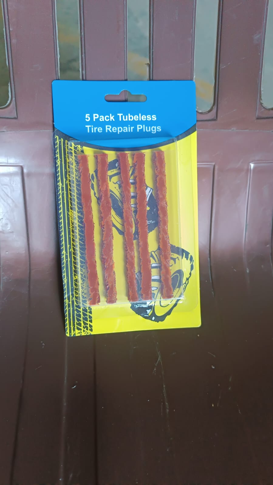 Tyre Repair Brown Emergency Puncture Seal Strips (5 Pcs Set) Your Brand