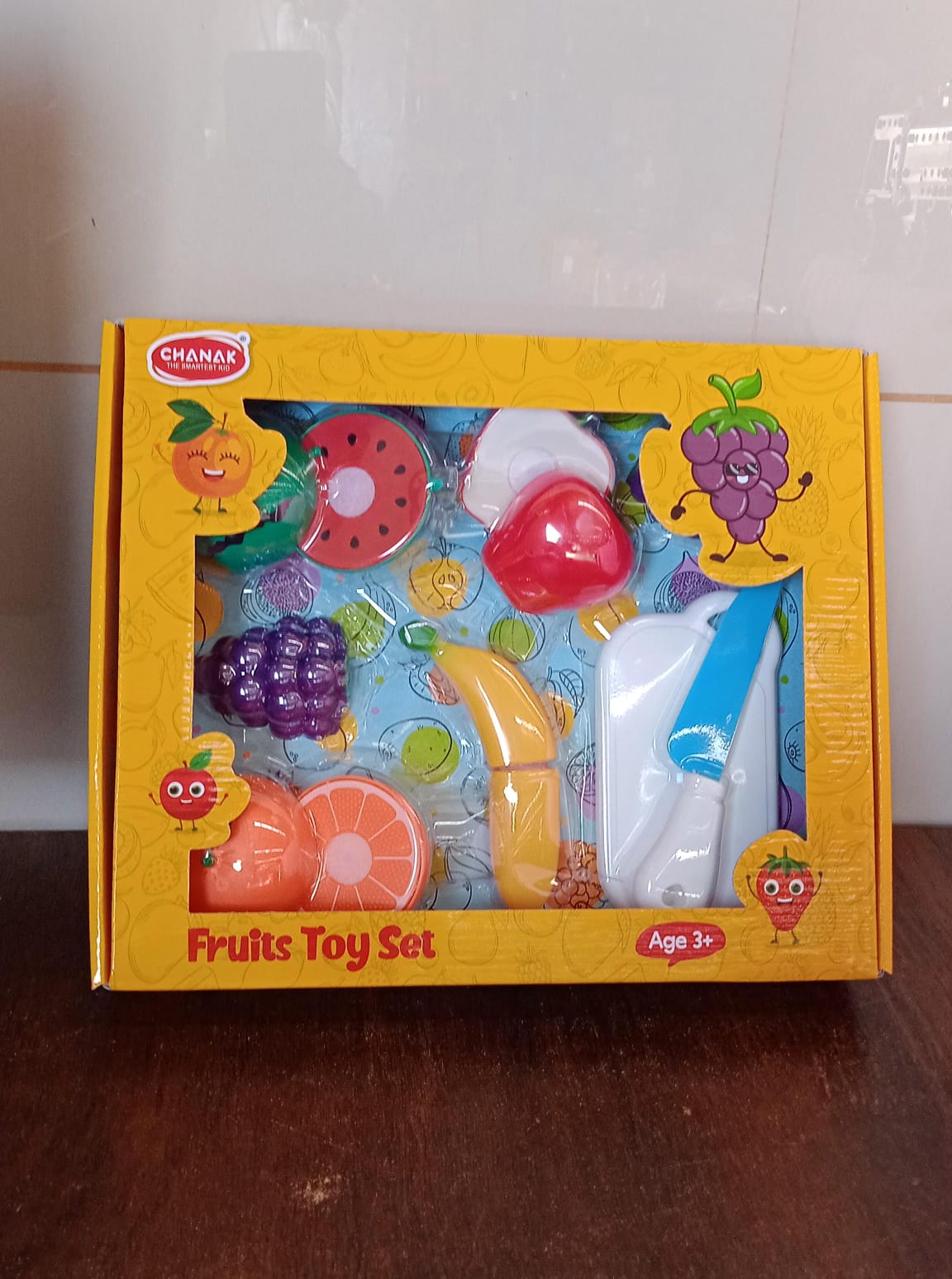 Realistic Sliceable Fruits Cutting Play Toy Set (7 Pcs Set) Your Brand