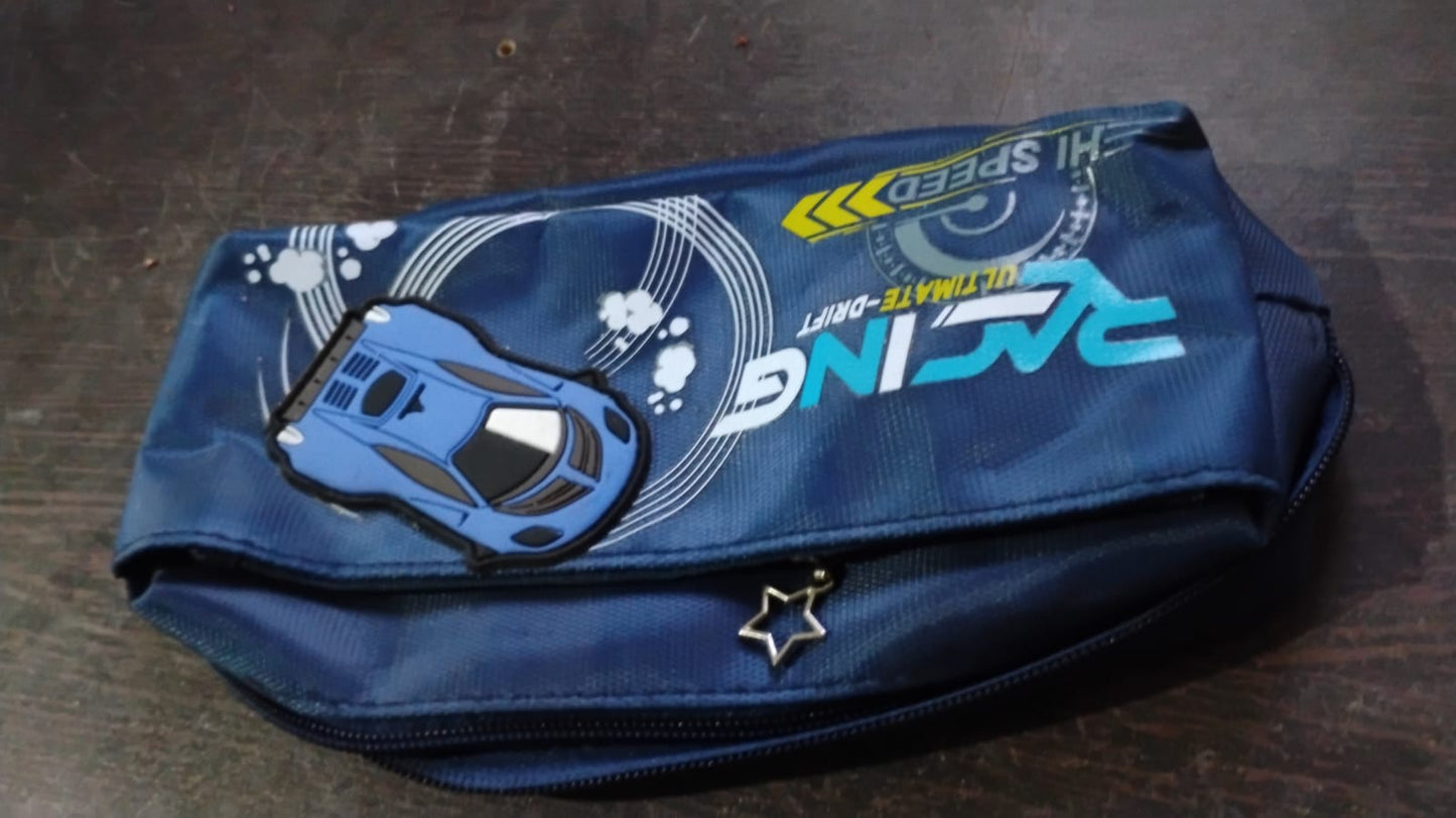 Pencil Pouch With Zipper, Students Pencil Case Large Capacity, Makeup Pouch, Stationery Bag (1 Pc / 2 Compartment) Your Brand