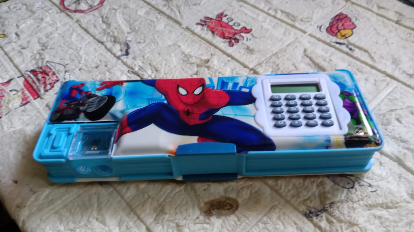 Cartoon Multi-functional Geometry Box with Calculator & Double Sharpener Your Brand