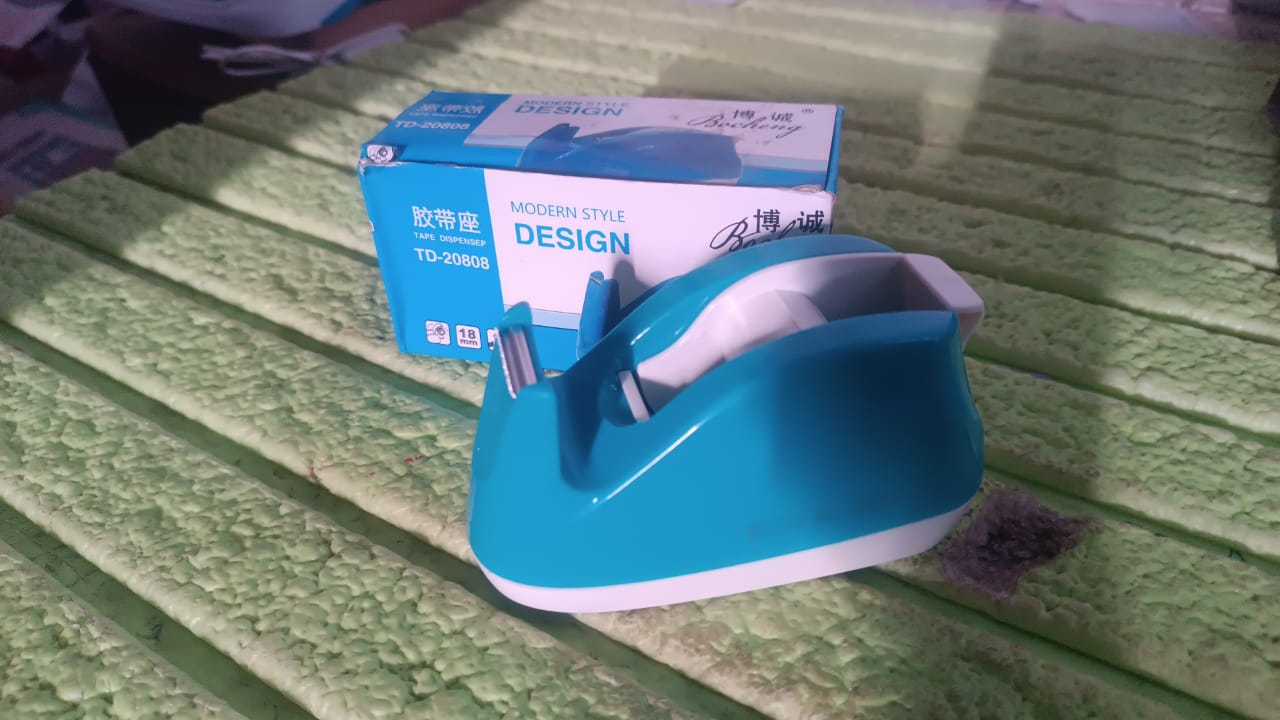 Plastic Tape Dispenser Cutter for Home Office use (1 pc / 18 mm) Your Brand