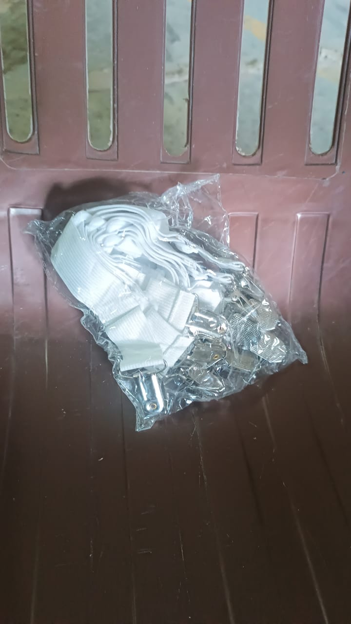 Adjustable Triangle Elastic Suspenders Gripper Holder Straps Clip for Bed Sheets (4 Pc) Your Brand