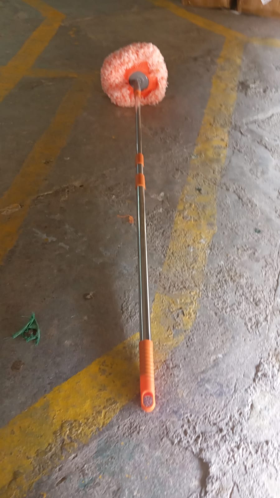 360° Rotatable Ceiling Dust Cleaning Mop Extendable Long Lightweight Handle Mop Heads Pad, Spin Scrubber for Ceiling Floor Bathroom Kitchen Tile Your Brand