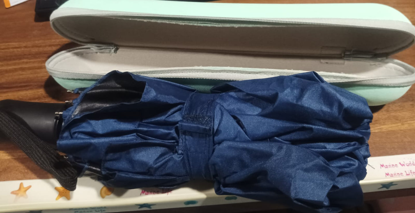 2-Fold Manual Open Umbrella (Umbrella With Case / 1 Set / Mix Color) Your Brand