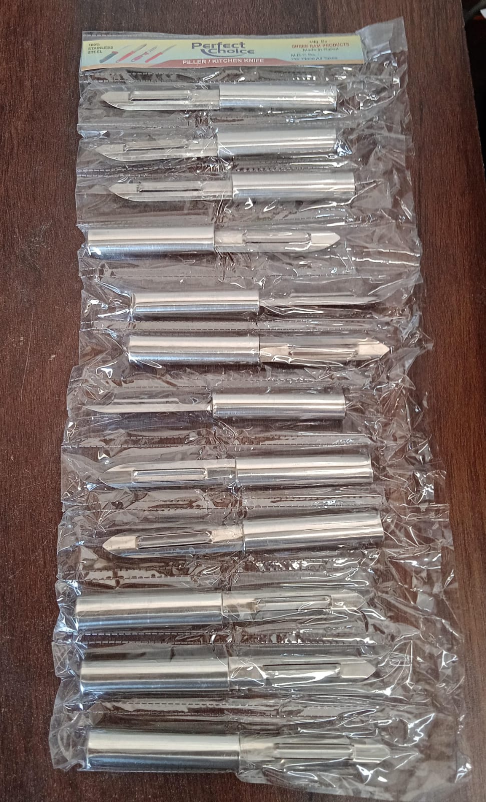 Multi-Purpose Stainless Steel Peeler With Handle For Vegetables, Potato Peeler, Carrot, grated, Suitable for Peeling and shredding Fruit and Vegetables Kitchen Accessories, Piller (12 Pcs Set) Your Brand