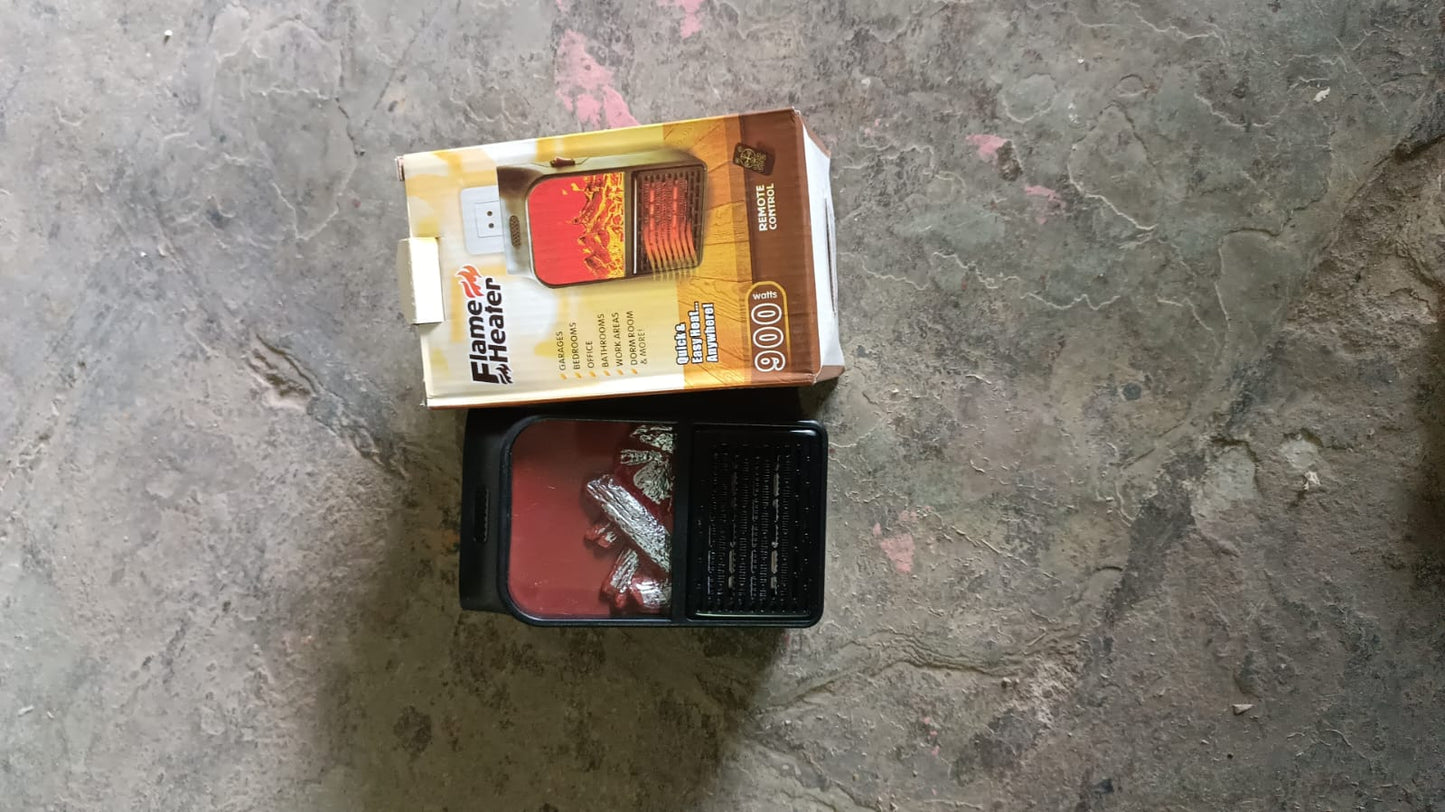 Portable Electric Fireplace lamp LED Flame Heater (900w / 1 Pc) Your Brand