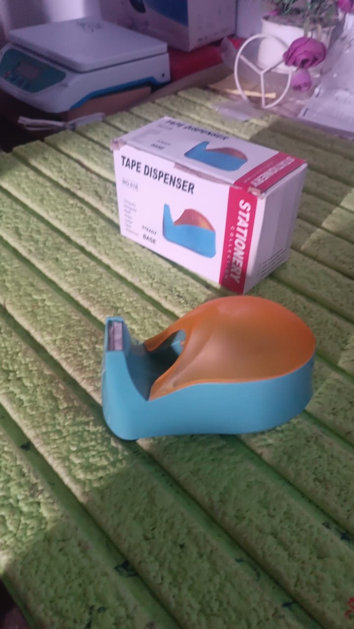 Plastic Tape Dispenser Cutter for Home Office use (1 pc) Your Brand